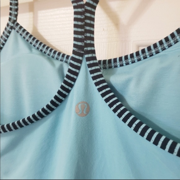 Blue Lululemon Power-Y Tank - Picture 4 of 4